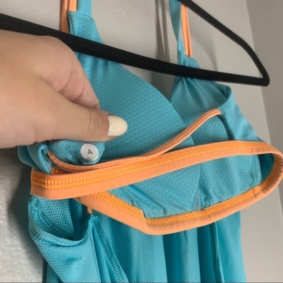Lululemon Flow and Go Tank Top Blue Orange Open 4 - Picture 10 of 10